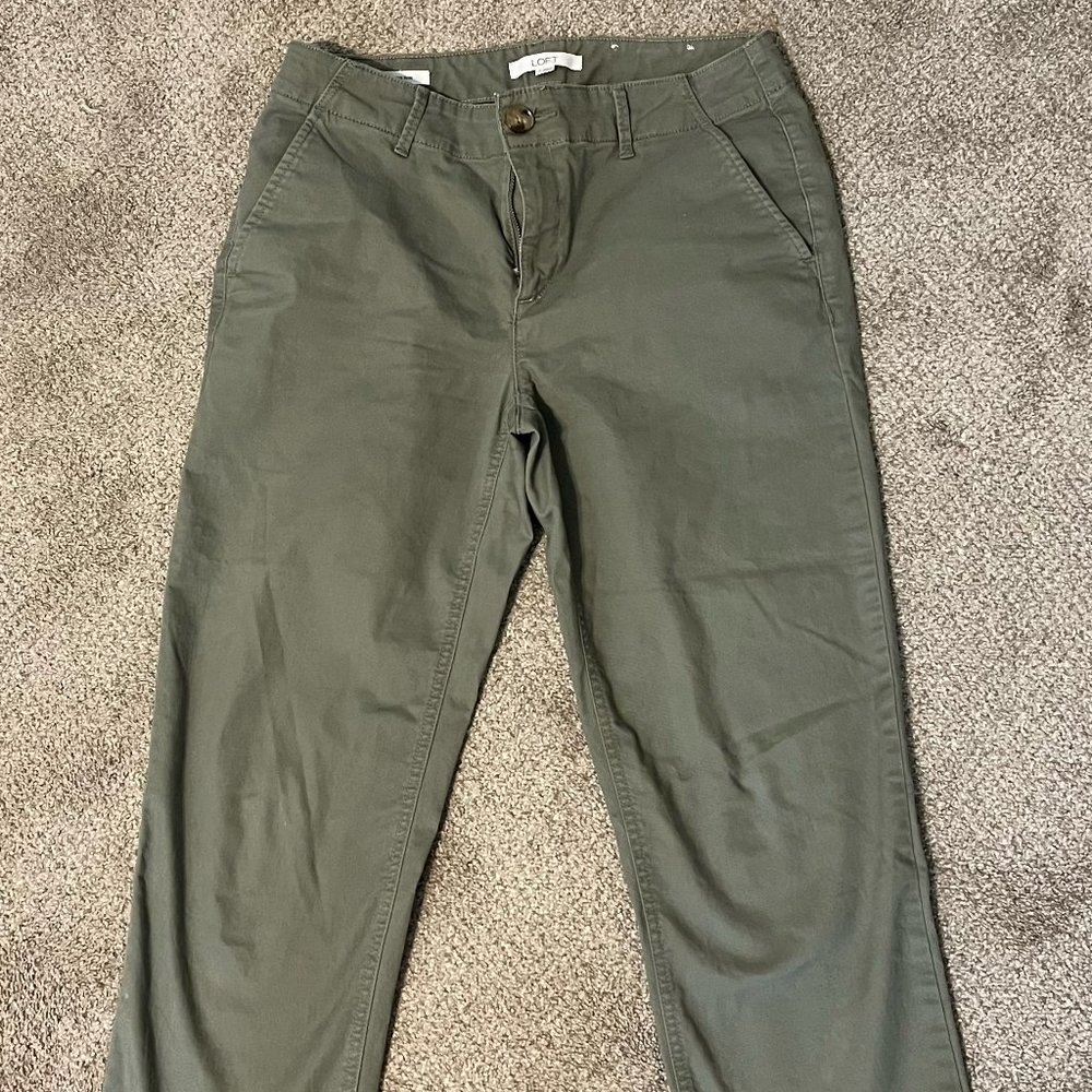 Loft Slim Fit Chino Pants-Rosemary Green